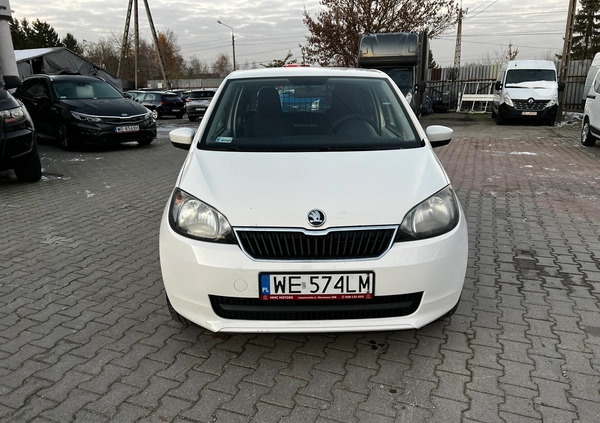 Skoda Citigo cena 21900 przebieg: 158756, rok produkcji 2015 z Sokółka małe 121